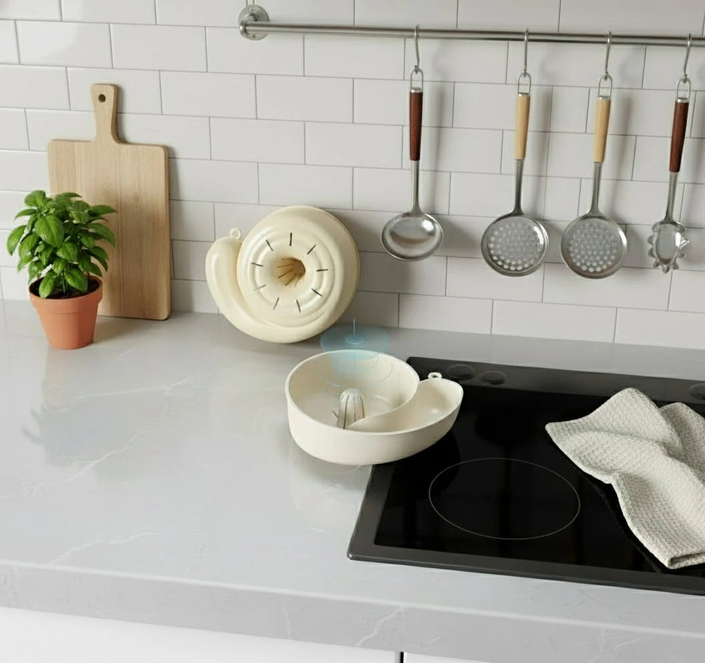 Snail-Shaped Vortex Drainer Basket for Kitchen Cleaning & Storage