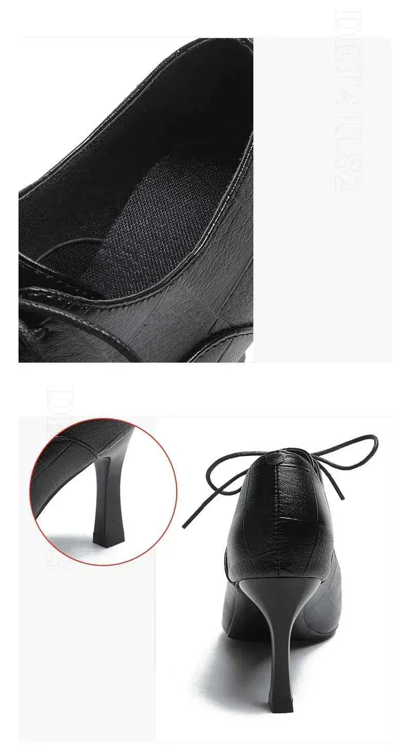 Fashion Elegant Pointy Toe Patent Leather Ladies Slip On Formal Dressing Shoes For Woman Middle Heel Shoes Office Shoes