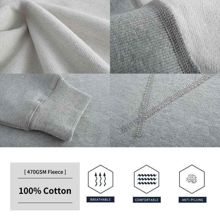 High Quality 470GSM Thick 100 Cotton Tracksuit Sweatsuit. Printed Logo Jogging Sweat Suits