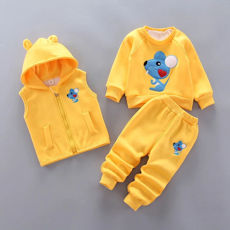 3-Piece Animal Print Baby & Toddler Clothing Set | Unisex | 9M–4T | Cotton Mix