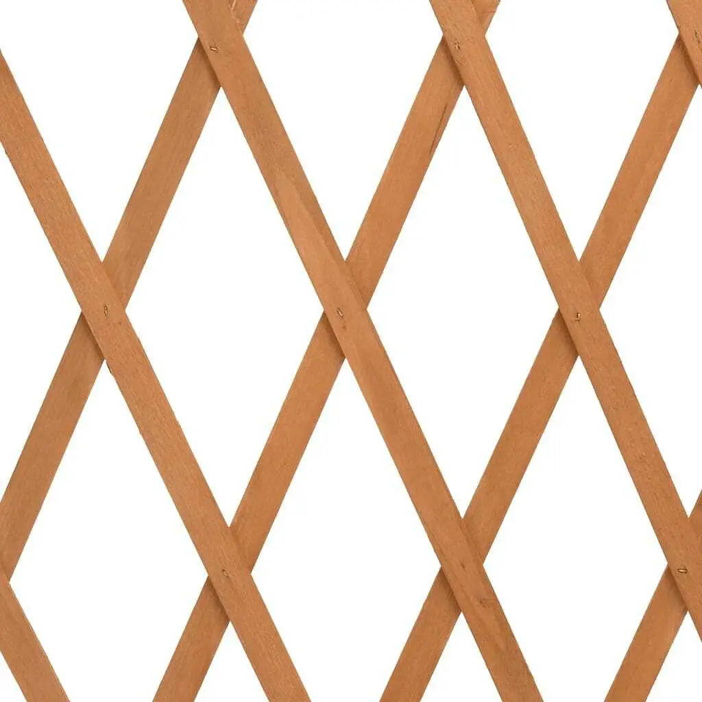 W2B VidaXL Orange Garden Trellis Fence 70.9"x39.4" Solid Firwood Easy Vintage Modern Easily Assembled PVC for Home Farm Use