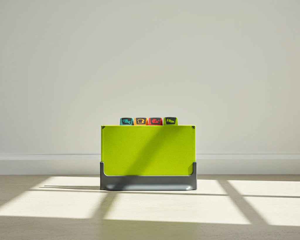 Indexed Chopping Board Set - 4 Eco-Friendly PP Plastic Boards with Color-Coded Indexing