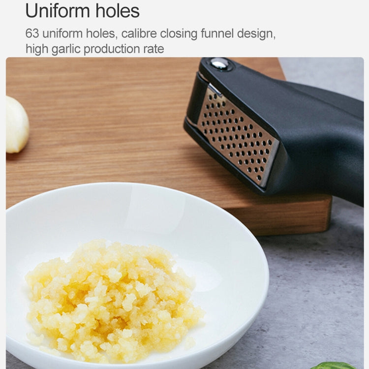 Original Xiaomi Youpin Huohou Garlic Presser Manual Garlic Mincer Chopping Garlic Tools(Black)