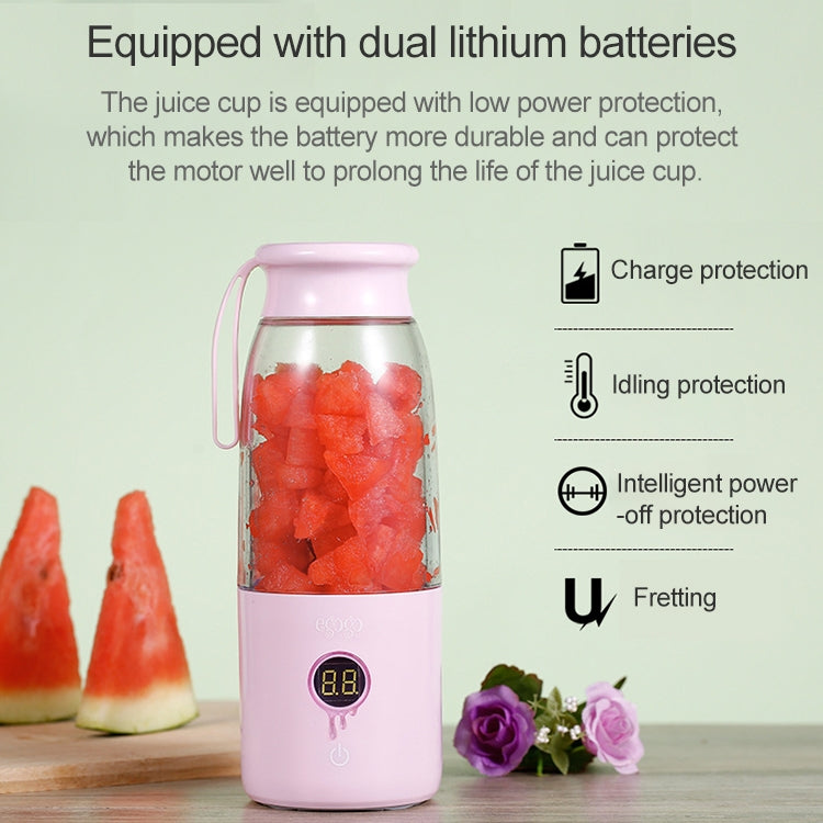 Vitamer USB Mini Portable Juicer Juice Blender Lemon Fruit Squeezers Reamers Bottle (Blue)