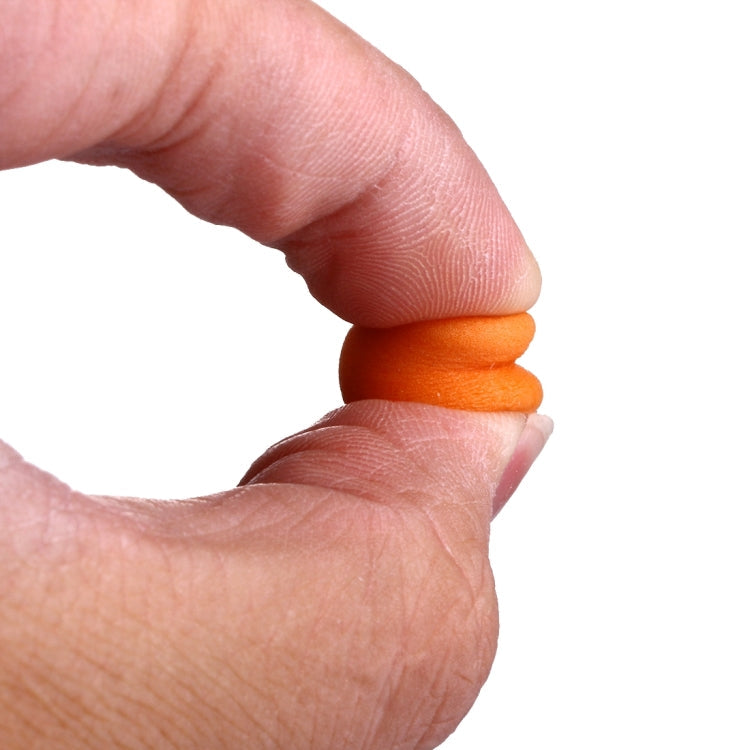 Ten Pairs Non-toxic Orange Soft Memory Foam Material Earplug for Sleeping