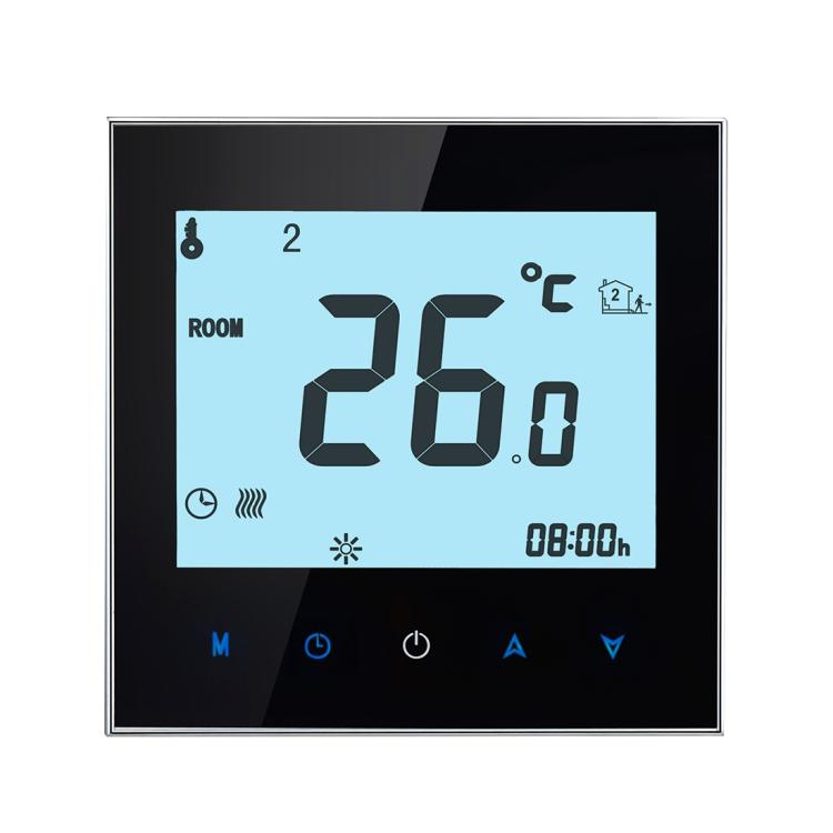 BHT-1000-GB-WIFI 16A Load Electronic Heating Type Touch LCD Digital WiFi Heating Room Thermostat with Sensor, Display Clock / Temperature / Periods / Time / Week / Heat etc., BHT-1000 16A (White), BHT-1000 16A (Black)