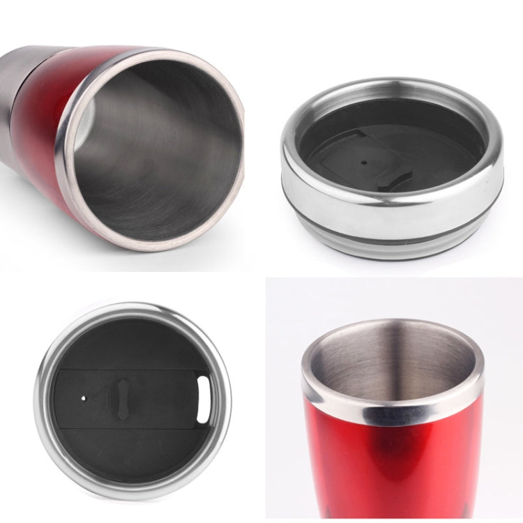430ml  Double Insulated Stainless Steel Mug In-Car Using Business Water Bottle(Black)