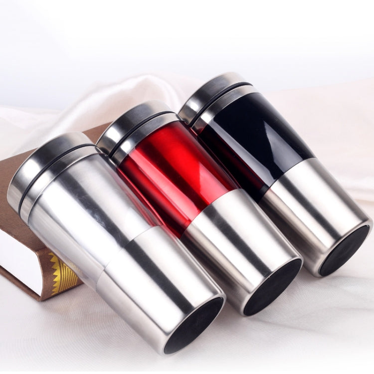 430ml  Double Insulated Stainless Steel Mug In-Car Using Business Water Bottle(Black)