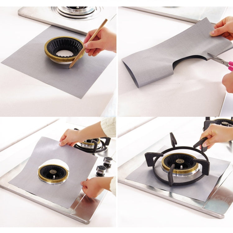 Gas Furnace Surface Ultra-thin Fibre Material Stovetop Protective Cleaning Pad, Size: 27*27cm, 0.08mm