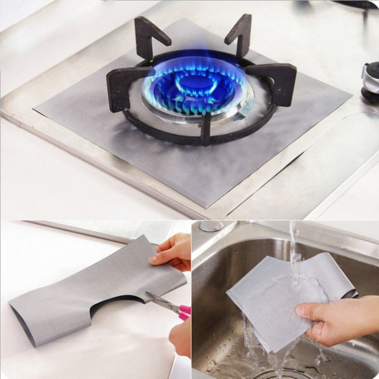 Gas Furnace Surface Ultra-thin Fibre Material Stovetop Protective Cleaning Pad, Size: 27*27cm, 0.08mm