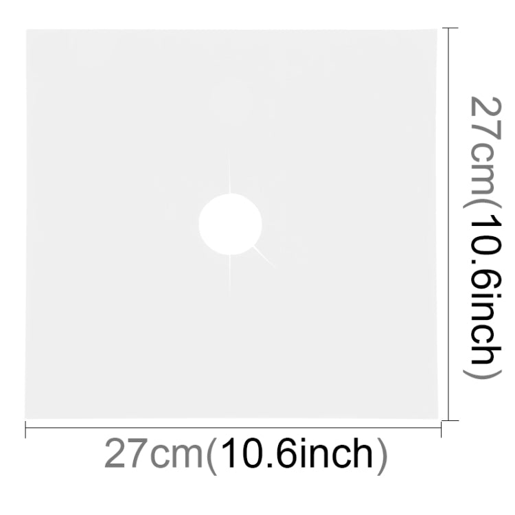 Gas Furnace Surface Ultra-thin Fibre Material Stovetop Protective Cleaning Pad, Size: 27*27cm, 0.12mm (Silver)
