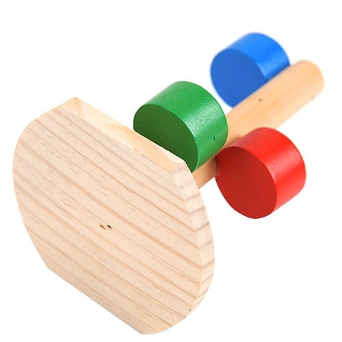 Pet Natural Wood Hamster Colorful Scaling Step Ladder Platform Toy for Small Pets, Scaling Step Ladder Platform