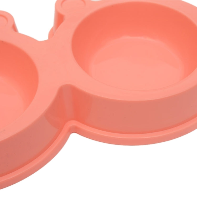 2 in 1 Stainless Steel  Bowls, Anti-slippery Mat Cartoon Shape Detachable Pets Bowls, Random Color Delivery, 2 in 1 Cartoon Shape Pets Bowls