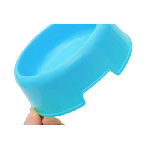 Dog Cat Light Candy Color Plastic Material Single Pets Bowls, Single Pets Bowls