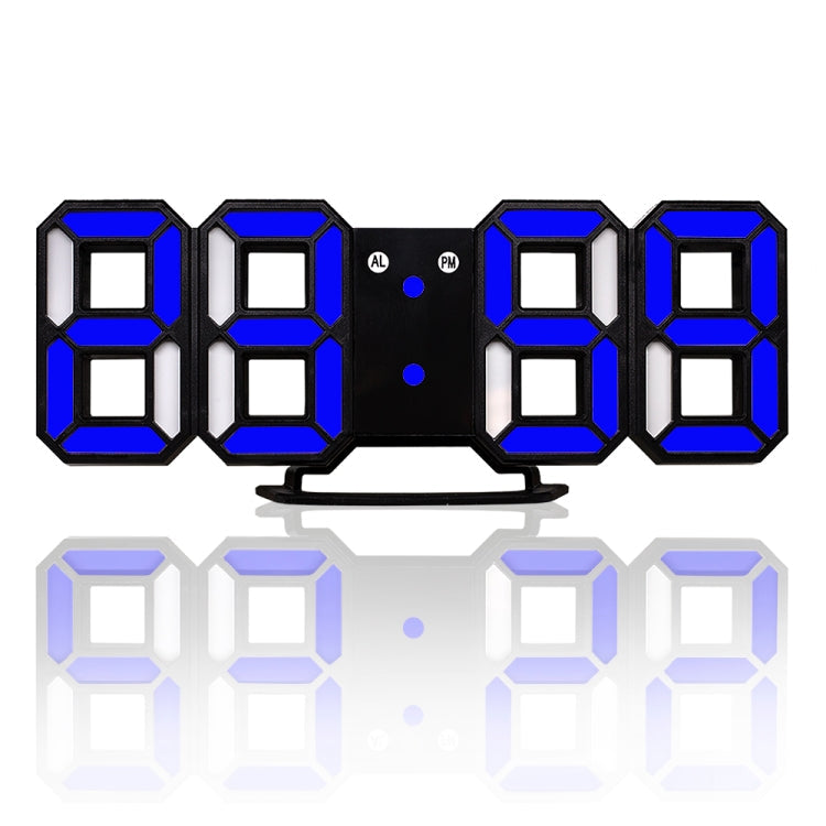 Multi-Function Large 3D LED Digital Wall Alarm Clock with Snooze Function, 12/24 Hours Display for Home, Kitchen, Office, DC 5V, CE Certificated, Black Body White Characters, Black Body Green Characters, Black Body Blue Characters                      ...