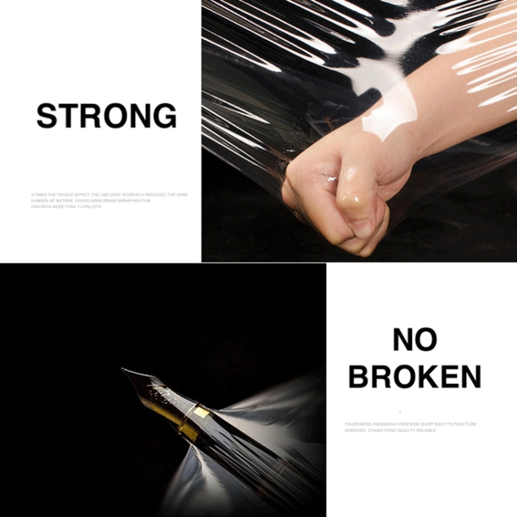 PE Transparent Stretch Wrap Film(Width: 45cm, Length: 320m)