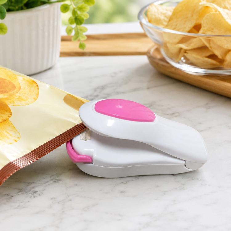 Portable Mini Heat Sealing Machine Impulse Sealer Seal Packing Plastic Bag Sealing Clamp, Random Color Delivery