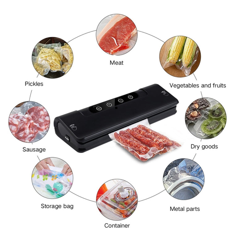 Automatic Vacuum Sealer for Household Food Preservation, with Food Grade Vacuum Bags, US Plug