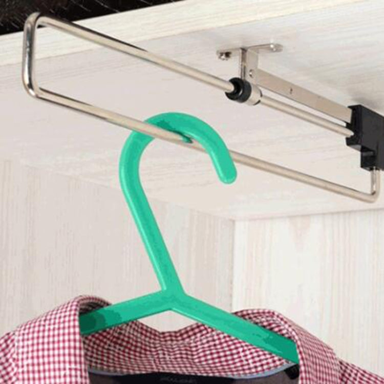 Telescopic Rail Pull-Out Wardrobe Clothes Hanger(25cm), 25cm
