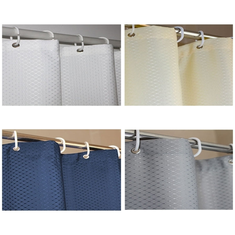 Thickening Waterproof And Mildew Curtain Honeycomb Texture Polyester Cloth Shower Curtain Bathroom Curtains,Size:200*200cm, Size:200*200cm