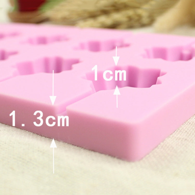 12-Capacity DIY Silicone Chocolate Molds(Lollipop Shape), Lollipop Shape, Cherry Blossoms Shape, Cow Shape