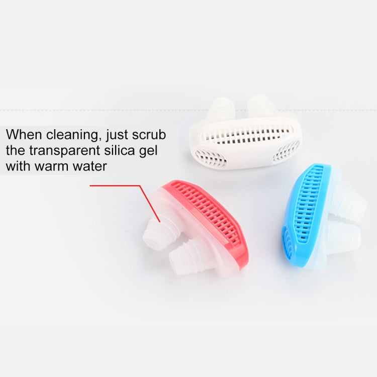 2 in 1 ABS Silicone Anti Snoring Air Purifier (White)
