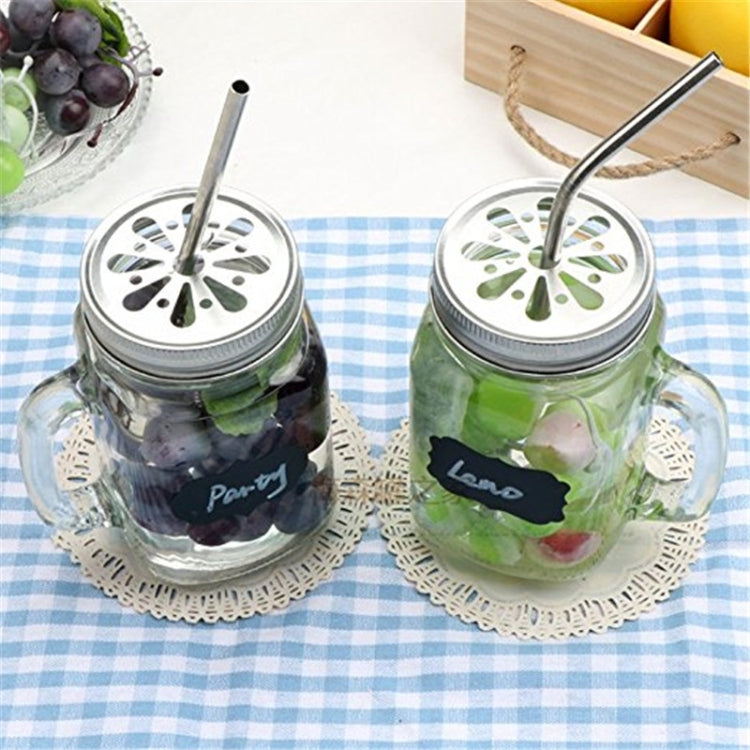 4pcs Reusable Stainless Steel Drinking Straw + Cleaner Brush Set Kit,  215*6mm, 215*6mm (Combination)
