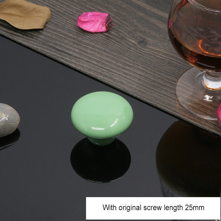38mm Modern Literary Color Glazed Ceramic Cabinet Drawer Handle