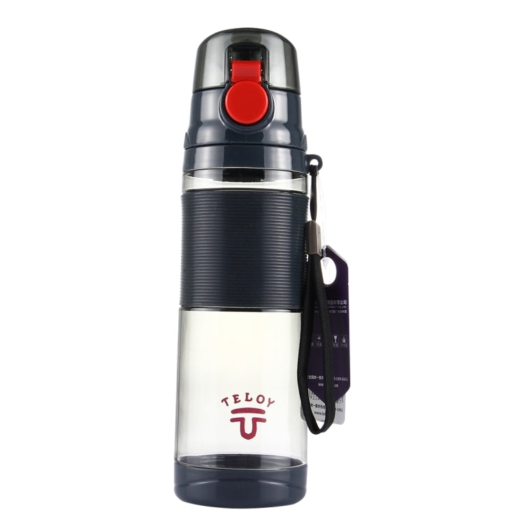 Teloy TNY-9601 650ML Portable Snap Cap Space Cup Bottle, Applicative Water Temperature: ﹣20 ~ 120 Celsius Degrees, TNY-9601 (Grey + Orange), TNY-9601 (Dark Grey + Red), TNY-9601 (Light Grey + Green)