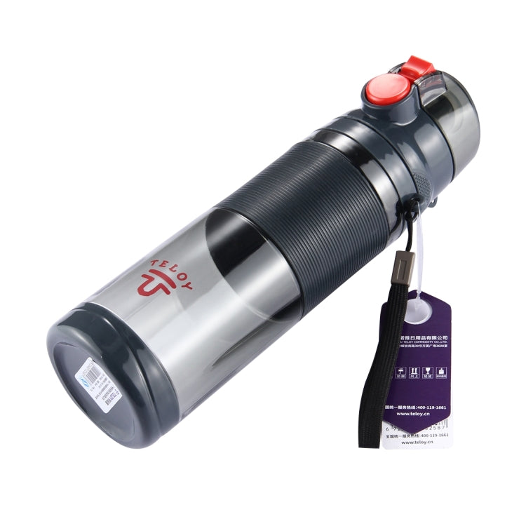 Teloy TNY-9601 650ML Portable Snap Cap Space Cup Bottle, Applicative Water Temperature: ﹣20 ~ 120 Celsius Degrees, TNY-9601 (Grey + Orange), TNY-9601 (Dark Grey + Red), TNY-9601 (Light Grey + Green)