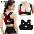 Women Ultrathin Kyphosis Correction Shoulder Support Tight-fitting Orthopedic Belt, Size:XL(Black)