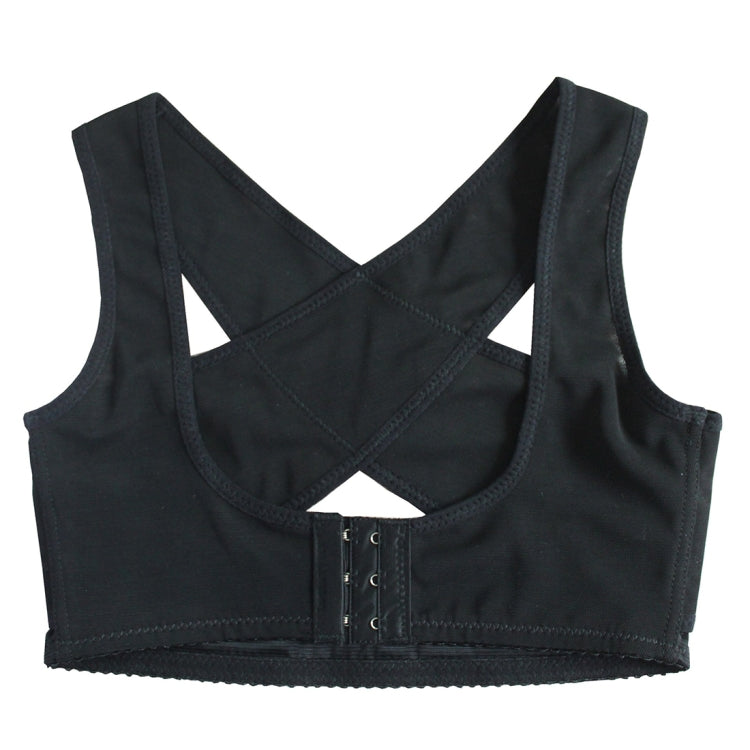Women Ultrathin Kyphosis Correction Shoulder Support Tight-fitting Orthopedic Belt, Size:XL(Black)