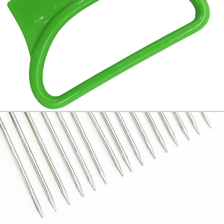Stainless Steel Vegetable Onion Cutter Holder Meat Needle Kitchen Tools, Green, Blue, White, Orange