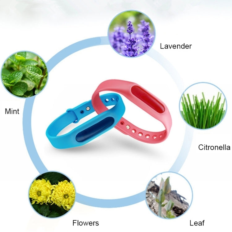 10 PCS Anti-mosquito Silicone Repellent Bracelet Buckle Wristband Bugs Away, Suitable for Children and Adults, Length:23cm, Random Color Delivery, 10 PCS