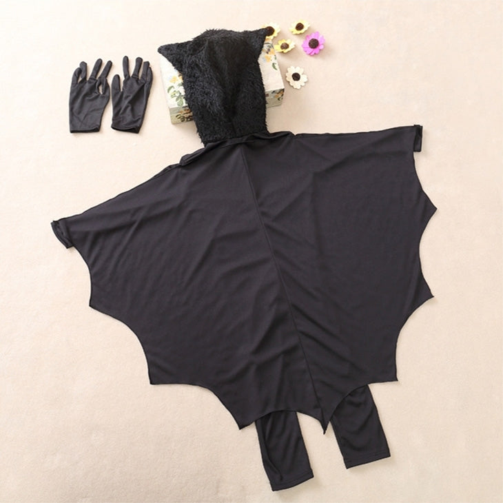 Halloween Costume Children Jumpsuit Bat Style Cosplay Costumes Stage Suit Size:S, Suggested Height:105-115cm, Size: S Children
