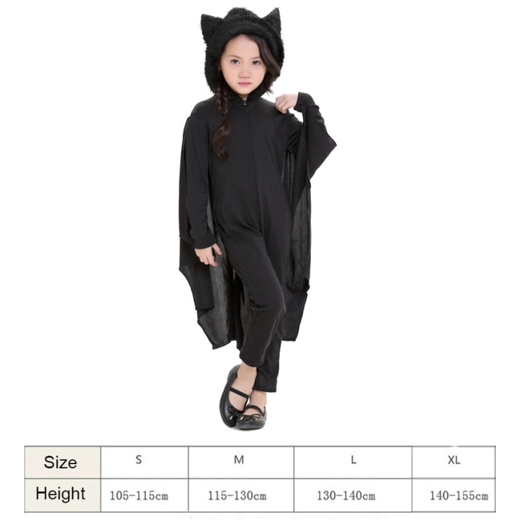 Halloween Costume Children Jumpsuit Bat Style Cosplay Costumes Stage Suit Size:S, Suggested Height:105-115cm, Size: S Children