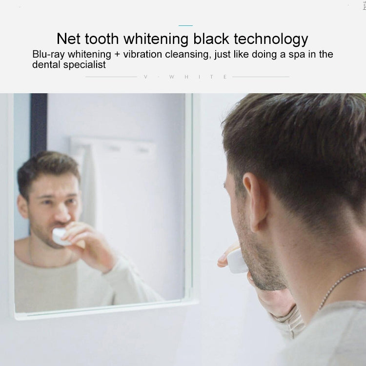 Vwhite 3 Cleaning Modes Silicone Electric Automatic Beauty Tooth Instrument(Black)