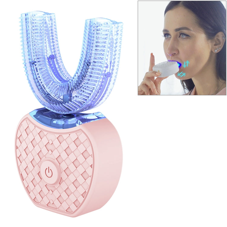 Vwhite 3 Cleaning Modes Silicone Electric Automatic Beauty Tooth Instrument(Pink)