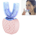 Vwhite 3 Cleaning Modes Silicone Electric Automatic Beauty Tooth Instrument(Pink)