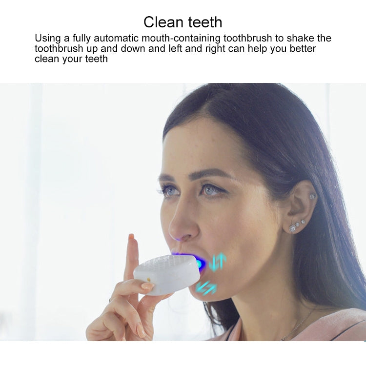 Vwhite 3 Cleaning Modes Silicone Electric Automatic Beauty Tooth Instrument(Blue)
