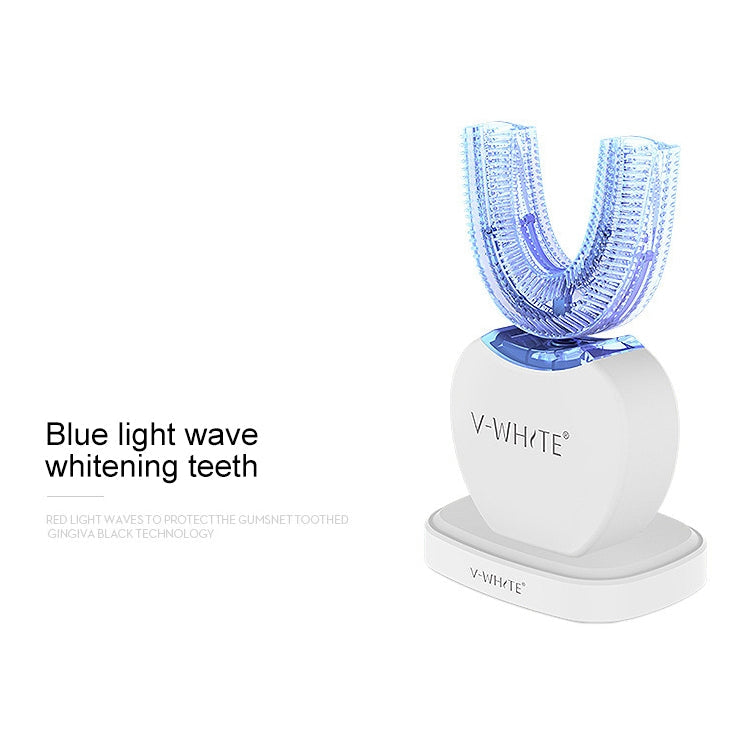 Vwhite 3 Cleaning Modes Silicone Electric Automatic Beauty Tooth Instrument(Blue)