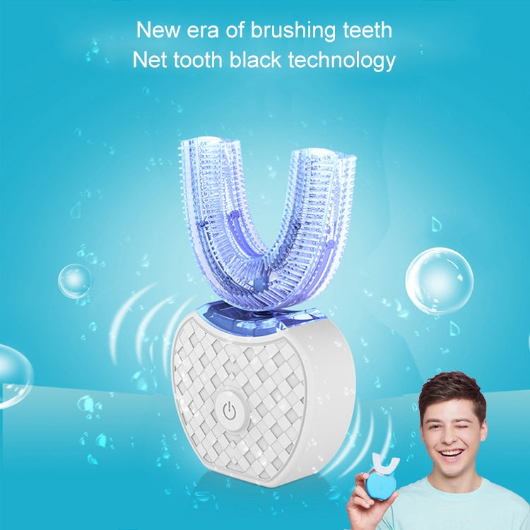 Vwhite 3 Cleaning Modes Silicone Electric Automatic Beauty Tooth Instrument(White)