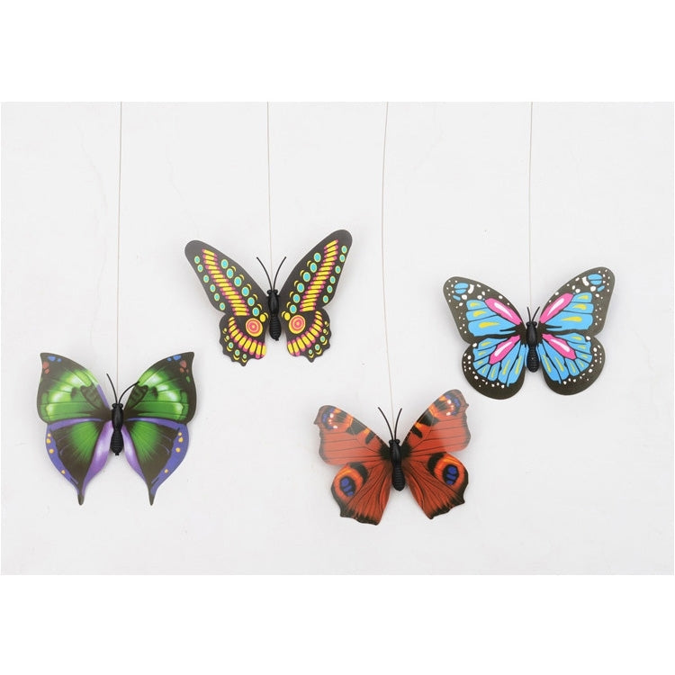 Electric Butterfly Flying Around The Flower Pet Cat Toy, Flower Pet Cat Toy