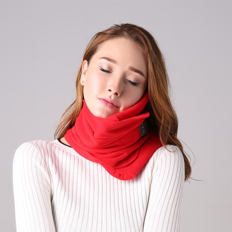 Portable Airplane Travel U-shaped Pillow Nap Time Neck Pillow(Red)