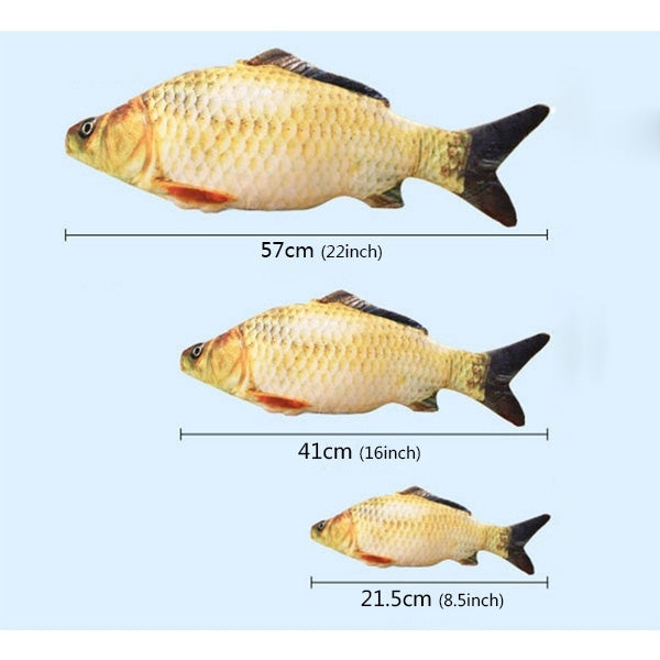 Simulation Fish Toy Funny Cat Toy Fish Stuff Scratching Post Board Toy, Small Size: 21.5 x 8.0 x 5.0cm, Size: 21.5x8.0x5.0cm
