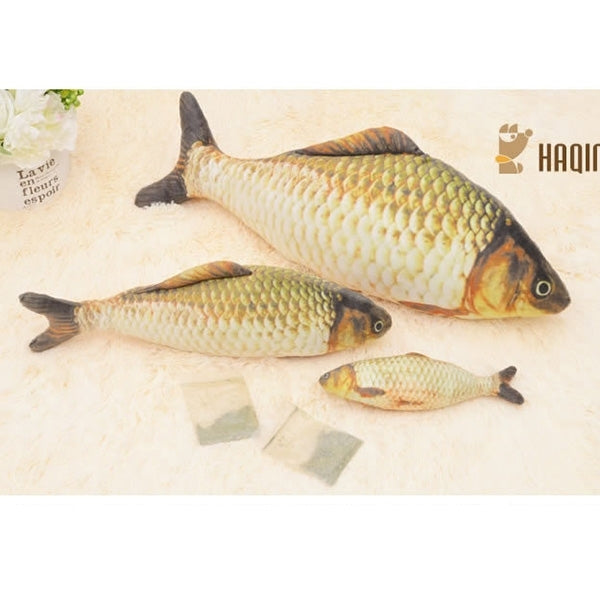 Simulation Fish Toy Funny Cat Toy Fish Stuff Scratching Post Board Toy, Small Size: 21.5 x 8.0 x 5.0cm, Size: 21.5x8.0x5.0cm