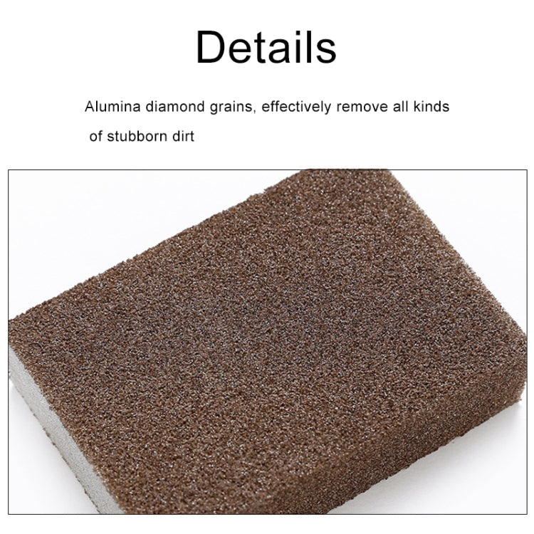 Kitchen Emery Clean Rub Pot Rust Focal Stains Sponge Removing Tool, 10x7x2.5cm