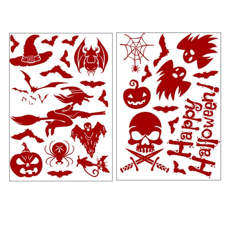 Halloween Decorations PVC Creative Blood-printed Wall Stickers Window Stickers, Size: 25*30cm, Random Style Delivery, 25x30cm