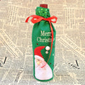 Merry Christmas Santa Claus Christmas Dinner Table Decoration Champagne Wine Bottle Bag, Santa