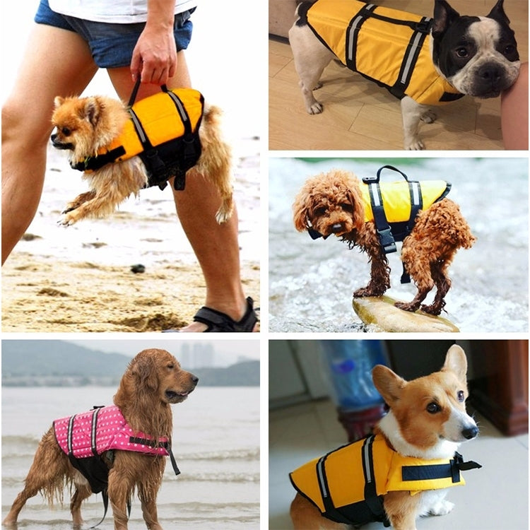 Pet Saver Dog Reflective Stripes Life Vest Jacket for Swimming Boating Surfing, Size: S, Size: S